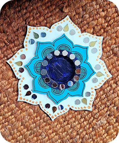 Blue Lotus Tea light holder